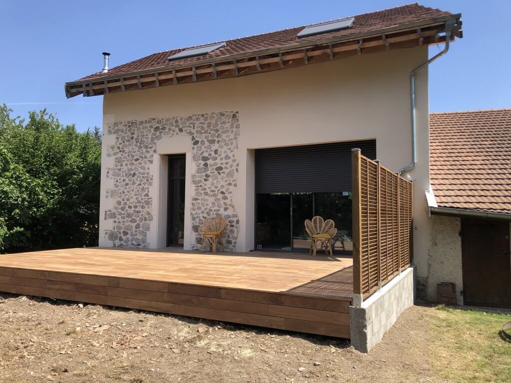 Réalisation d'une terrasse bois en cumaru